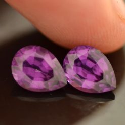 3.09cts Purple Mahenge Garnet Pair