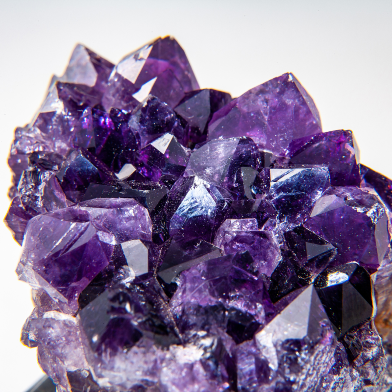Amethyst with large purple crystals